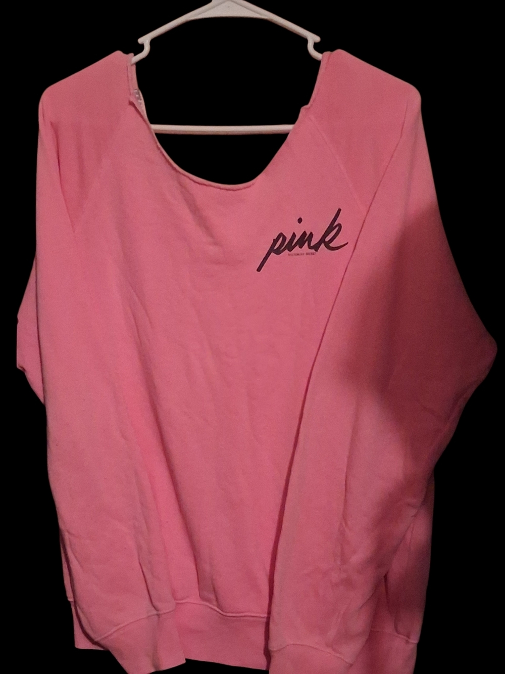 PINK Victoria's Secret Pink Logo Oversized Crewneck Sweatshirt